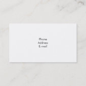 Freiwillige Visitenkarte (Rückseite)