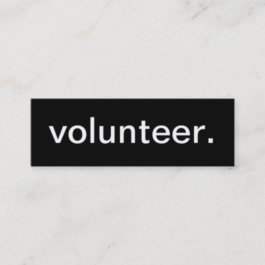 Freiwillige Visitenkarte (Vorderseite)