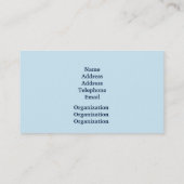 Freiwillige Visitenkarte (Rückseite)