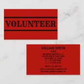 Freiwillige Visitenkarte (Vorne/Hinten)