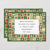 Freiwillige Weihnachtskarte Feiertagspostkarte (Vorne/Hinten)