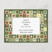 Freiwillige Weihnachtskarte Feiertagspostkarte (Rückseite)