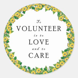 Freiwillige Wertschätzung Klassischer Rundaufklebe Runder Aufkleber