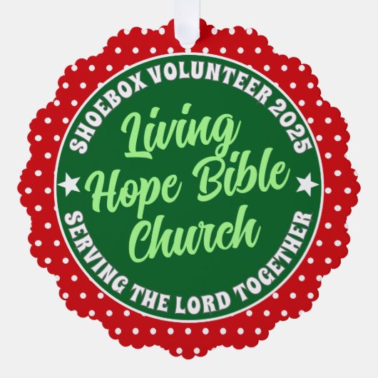 Freiwillige Wertschätzung Papier Ornament - Weihna (Vorderseite)