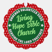 Freiwillige Wertschätzung Papier Ornament - Weihna Karte (Vorderseite)