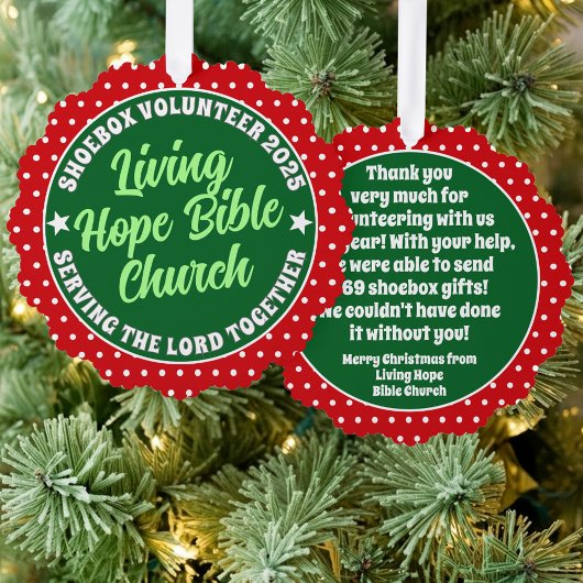 Freiwillige Wertschätzung Papier Ornament - Weihna Karte