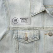 Freiwilligen-Logo Silber Namensschild (Beispiel)