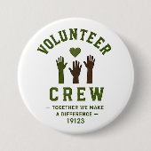 ❤️ Freiwilligen-Team Gemeinschaftsdienst ❤️ Button (Vorderseite)