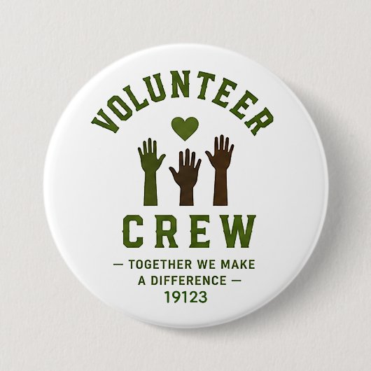 ❤️ Freiwilligen-Team Gemeinschaftsdienst ❤️ Button (Vorderseite)