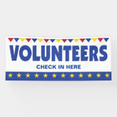 Freiwilligenbanner für die Registrierung des Karos Banner (Horizontal)