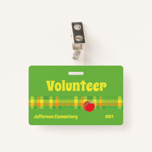 Freiwilligenschule grünes Abzeichen Ausweis