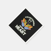 Freiwilligentätigkeit ist ein Werk von Herzfreiwil Serviette (Ecke)