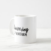 Freiwilligentätigkeit ist eine Kernform Kaffeetasse (Vorderseite Links)