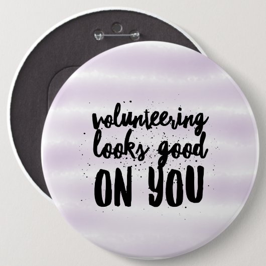 Freiwilligentätigkeit sieht gut aus button (Vorne & Hinten)
