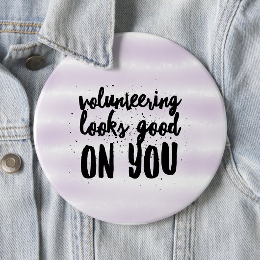 Freiwilligentätigkeit sieht gut aus button (Beispiel)