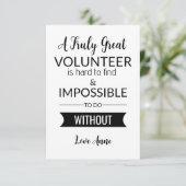 Freiwilligenwoche Karte (Stehend Vorderseite)