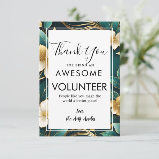 Freiwilligenwoche Karte (Stehend Vorderseite)