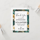 Freiwilligenwoche Karte (Vorderseite/Rückseite Beispiel)