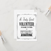 Freiwilligenwoche Karte (Vorderseite/Rückseite Beispiel)