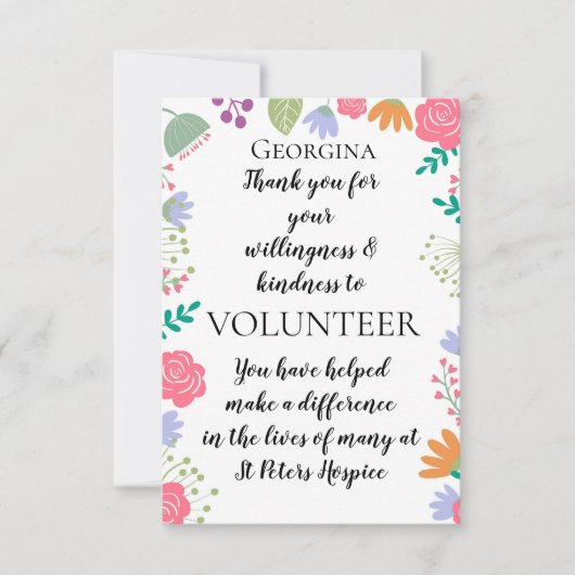 Freiwilligenwoche Karte (Vorderseite)