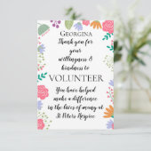 Freiwilligenwoche Karte (Stehend Vorderseite)