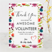 Freiwilligenwoche Karte (Gelbe Blume)