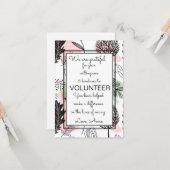 Freiwilligenwochenbäume Karte (Vorderseite/Rückseite Beispiel)