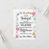 Freiwilligenwochenkarte Karte (Vorderseite/Rückseite Beispiel)