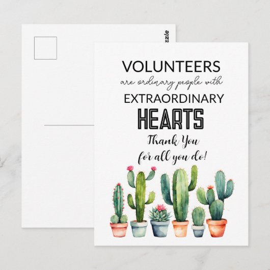 Freiwilligenwochenkarte Postkarte (Vorne/Hinten)