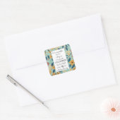 Freiwilligenwochenkarte Quadratischer Aufkleber (Umschlag)