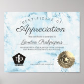 Freiwilligenzeugnis Poster (Vorne)