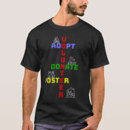 Freiwilliger Adoptier Spender Foster Animal Rescue T-Shirt
