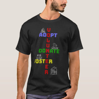 Freiwilliger Adoptier Spender Foster Animal Rescue T-Shirt