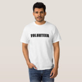 Freiwilliger - benutzerdefinierter, leicht lesbare T-Shirt (Vorne ganz)