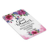 Freiwilliger Dank, Volunteer Wertschätzung Geschen Magnet (Rechte Seite)