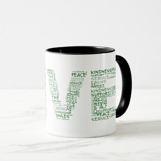 Freiwilliger: Das bestste Geschenk gibt sich Tasse (VorderseiteRechts)
