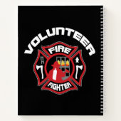 Freiwilliger Feuerwehrmann Abzeichen Moderne Notizblock (Rückseite)