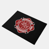 Freiwilliger Feuerwehrmann Doormat - 18"x24" Fußmatte (Schrägansicht)