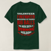 Freiwilliger Feuerwehrmann Funny Firebird-Brandsch T-Shirt (Design vorne)