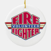 Freiwilliger Feuerwehrmann Keramik Ornament (Hinten)