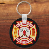 Freiwilliger Feuerwehrmann Malteser Kreuz Schlüsselanhänger (Vorderseite)