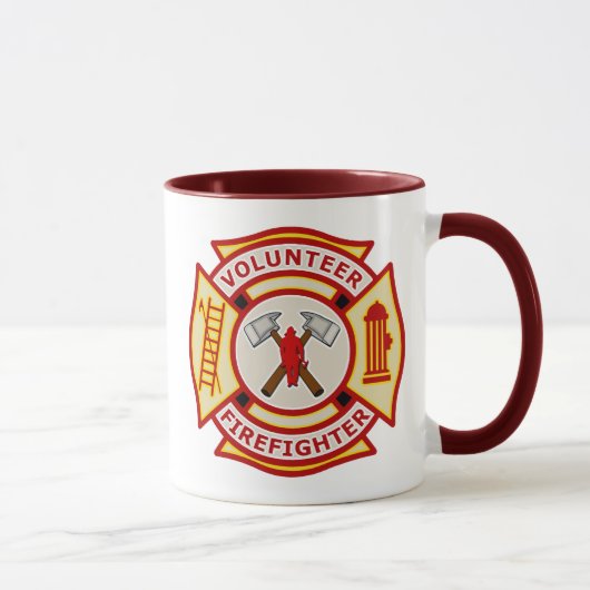 Freiwilliger Feuerwehrmann-Malteserkreuz Tasse (Rechts)