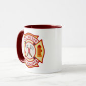 Freiwilliger Feuerwehrmann-Malteserkreuz Tasse (Vorderseite Links)