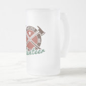 Freiwilliger Feuerwehrmann Mattglas Bierglas (VorderseiteRechts)