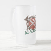 Freiwilliger Feuerwehrmann Mattglas Bierglas (Vorderseite Links)
