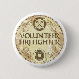 Freiwilliger Feuerwehrmann-Schmutz Button