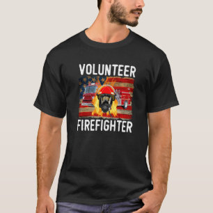 Freiwilliger Feuerwehrmann Usa Flag Feuerwehrmann T-Shirt