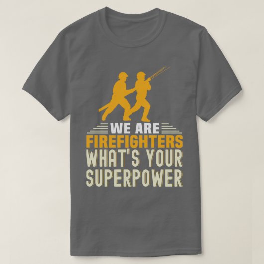 Freiwilliger Feuerwehrmann wir sind Feuerwehrleute T-Shirt (Design vorne)