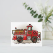 Freiwilliger Feuerzug Postkarte (Stehend Vorderseite)