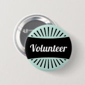 Freiwilliger fragen mich für HilfsRetro Vintagen Button (Vorne & Hinten)